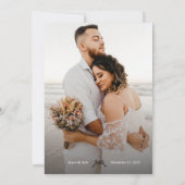 Invitation Mariage photo Black Cream Retro Bows (Dos)