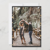 Invitation Mariage photo Black Gold Fluid Ink (Dos)