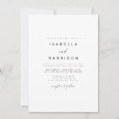 Invitation MARIAGE photo BLAIR Modern Bohemian Simple (Devant)