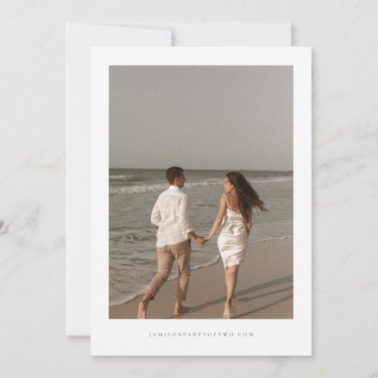 Invitation MARIAGE photo BLAIR Modern Bohemian Simple (Dos)