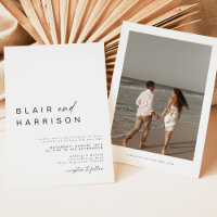 MARIAGE photo BLAIR Modern Bohemian Simple Invitat