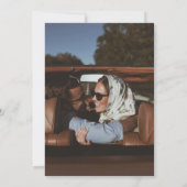 Invitation Mariage photo Blue Mediterranean Tile et agrumes (Dos)