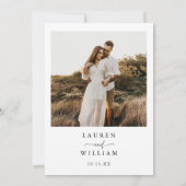 Invitation Mariage photo Boho (Dos)