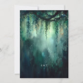 Invitation Mariage photo Boho Arch Enchanted Forest Greenery (Dos)