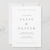 Invitation Mariage photo Boho noir et blanc Moderne (Dos)
