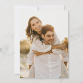 Invitation Mariage photo Boho Pampas Grass Arch (Dos)