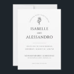 Invitation Mariage photo Boho romantique minimaliste moderne<br><div class="desc">Ce faire-part de mariage simple de photo et de typographie, des caractéristiques, un modèle de design minimaliste propre à customiser pour votre faire-part de mariage. Ce style typographique se distingue par son type incurvé et son petit élément floral. Vous pouvez utiliser l'outil de conception simple si vous préférez modifier les...</div>