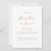 Invitation Mariage photo Boho Script moderne (Devant)