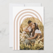 Invitation Mariage photo Boho Terracotta Arch (Dos)