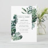 Invitation Mariage Photo Botanique Eucalyptus (Debout devant)