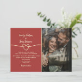 Invitation Mariage photo Bourgogne (Debout devant)