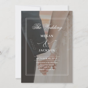 Invitation Mariage photo calme naturel