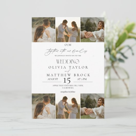 Invitation Mariage photo classique (Debout devant)