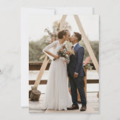 Invitation Mariage photo classique Dusty Blue Monogram (Dos)