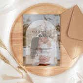 Invitation Mariage photo classique élégant