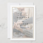 Invitation Mariage photo classique Elegant Gold (Devant)