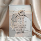 Invitation Mariage photo classique en noir et blanc