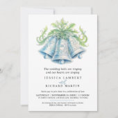 Invitation Mariage photo couleur d'aquarelle du feuillage de  (Devant)