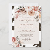 Invitation Mariage photo Cowhing Western Cowboy Ranch Boho (Devant)