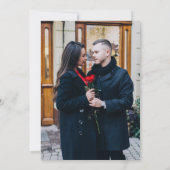 Invitation Mariage photo crânes gothiques noir et blanc jusqu (Dos)