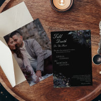 Mariage photo Dark Gothic Floral Black Till Death