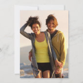 Invitation Mariage photo d'art populaire de bande dessinée mo (Dos)