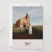 Invitation Mariage photo d'automne inspiré de la nature (Dos)