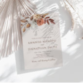 Invitation Mariage photo d'automne inspiré de la nature