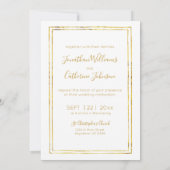 Invitation Mariage photo de couleur d'eau moderne (Dos)