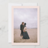 Invitation Mariage photo de couleur florale surdimensionné en (Dos)