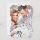 Invitation Mariage photo de couverture végétale simple (Dos)