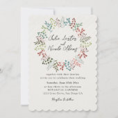 Invitation Mariage photo de la feuille d'eucalyptus botanique (Devant)