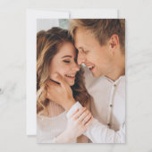 Invitation Mariage photo de la Marine de verdure (Dos)