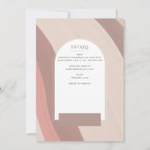 Invitation Mariage photo de la messe nuptiale catholique rose (Dos)