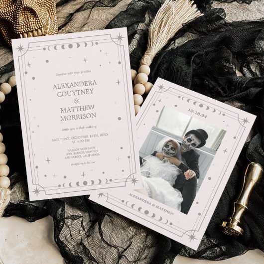 Invitation Mariage photo de la nuit étoilée céleste