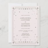 Invitation Mariage photo de la nuit étoilée céleste (Devant)