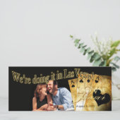 Invitation Mariage photo de luxe Las Vegas (Debout devant)