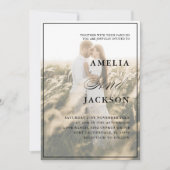 Invitation Mariage photo de Modern Couple (Devant)