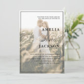 Invitation Mariage photo de Modern Couple (Debout devant)