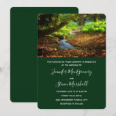 Invitation Mariage Photo de Nature Magnifique de Forest Creek (Devant / Derrière)