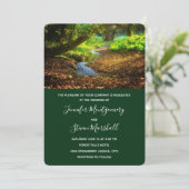Invitation Mariage Photo de Nature Magnifique de Forest Creek (Debout devant)
