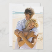 Invitation Mariage photo de plage tropicale (Dos)