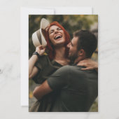 Invitation Mariage photo de script moderne (Dos)