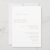 Invitation Mariage photo de script simple (Devant)