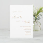 Invitation Mariage photo de script simple (Debout devant)
