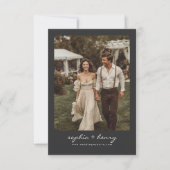 Invitation Mariage photo de style classique moderne (Devant)