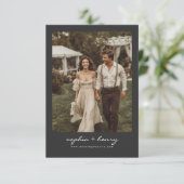 Invitation Mariage photo de style classique moderne (Debout devant)