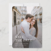 Invitation Mariage photo de superposition moderne Date de sau (Devant)
