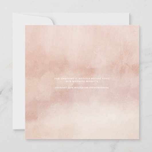 Invitation Mariage photo de typographie moderne (Dos)