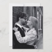 Invitation Mariage photo de typographie simple et minimale (Dos)